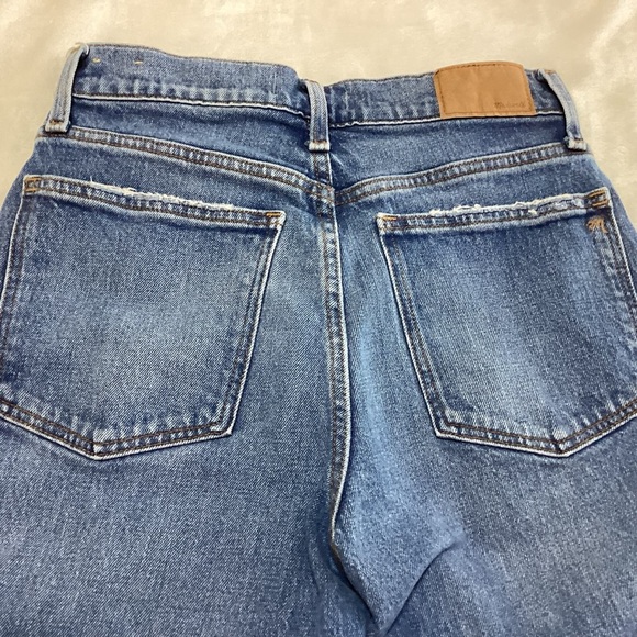 The Perfect Vintage Straight Jean in Blue by Madewell High-Waisted Classic 26 - Picture 7 of 12